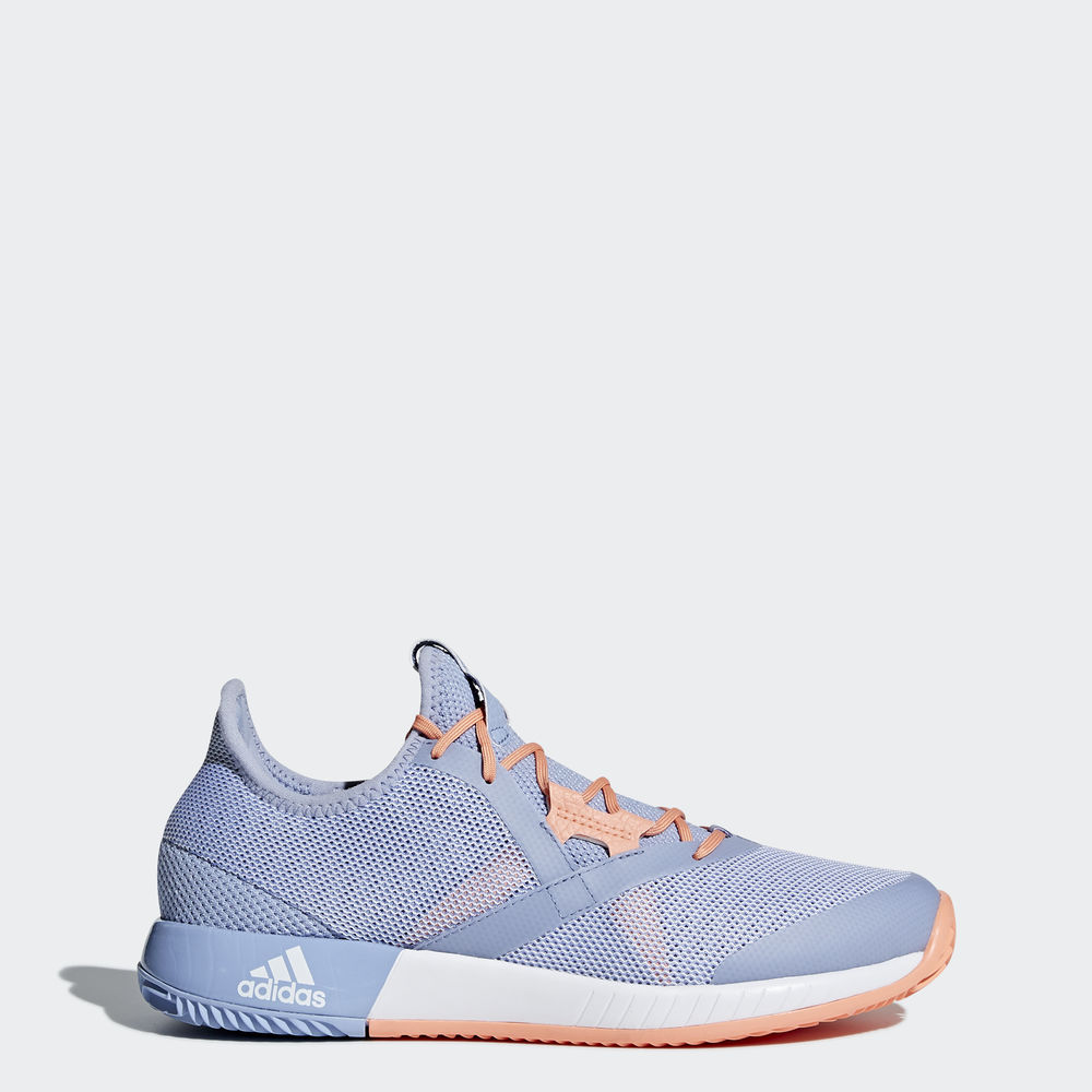 Adidas Adizero Defiant Bounce W - παπούτσια τένις γυναικεια - Μπλε/Ασπρα/Κοραλι,Μέγεθος: EU 36 – 54